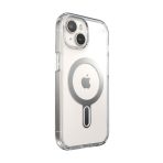 Калъф Speck Presidio Perfect-Clear MagSafe With Click&Lock iPhone 15, 13, 14 Clear/Chrome – изглед 1