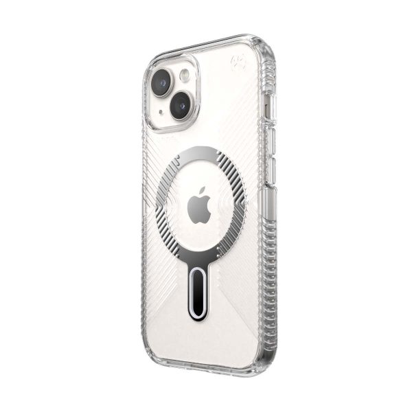 Калъф Speck Presidio Perfect-Clear Grip, за iPhone 15, 13, 14 MagSafe + ClickLock, Clear