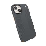 Калъф Speck Presidio2 за iPhone 13,14, 15 Grip, Charcoal Grey/Cool Bronze – изглед 4