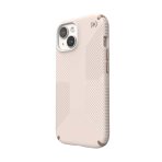 Калъф Speck Presidio2 за iPhone 13,14, 15 Grip, Bleached Bone/Heirloom Gold