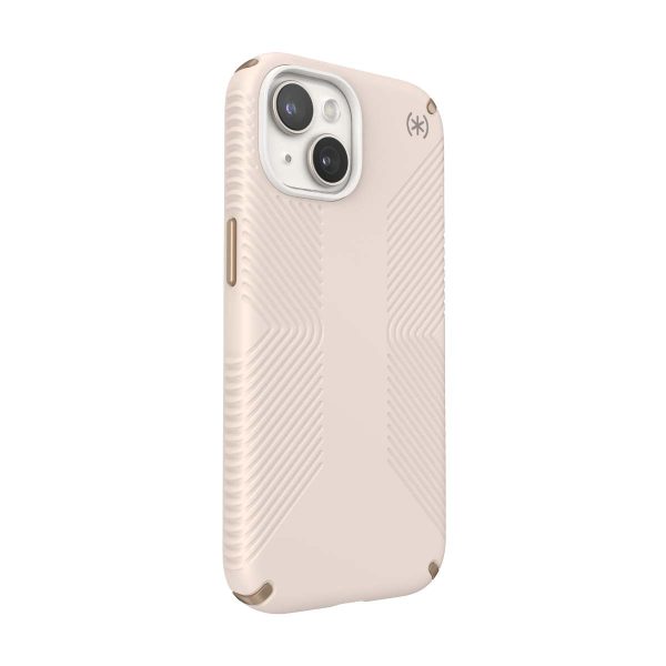 Калъф Speck Presidio2 за iPhone 13,14, 15 Grip, Bleached Bone/Heirloom Gold – изглед 1