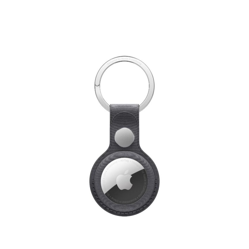 AirTag FineWoven Key Ring в черно
