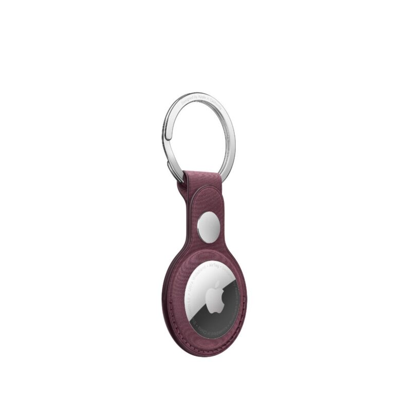 AirTag FineWoven Key Ring - Mulberry
