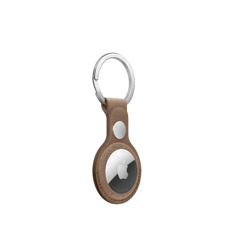 AirTag FineWoven Key Ring - Taupe