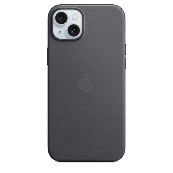 iPhone 15 Plus FineWoven Case with MagSafe в черно