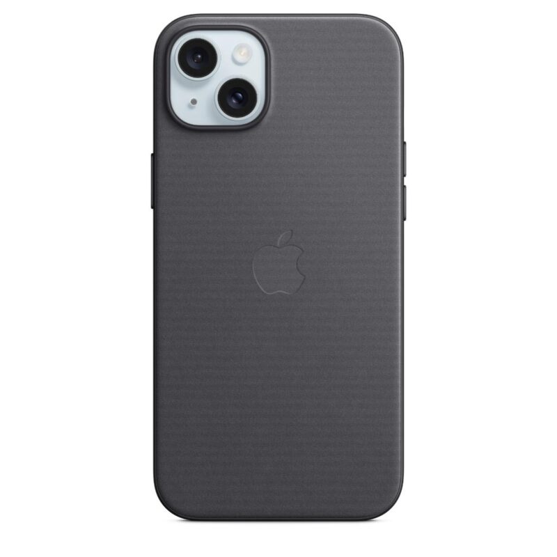 iPhone 15 Plus FineWoven Case with MagSafe в черно