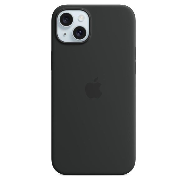 iPhone 15 Plus Silicone Case with MagSafe в черно