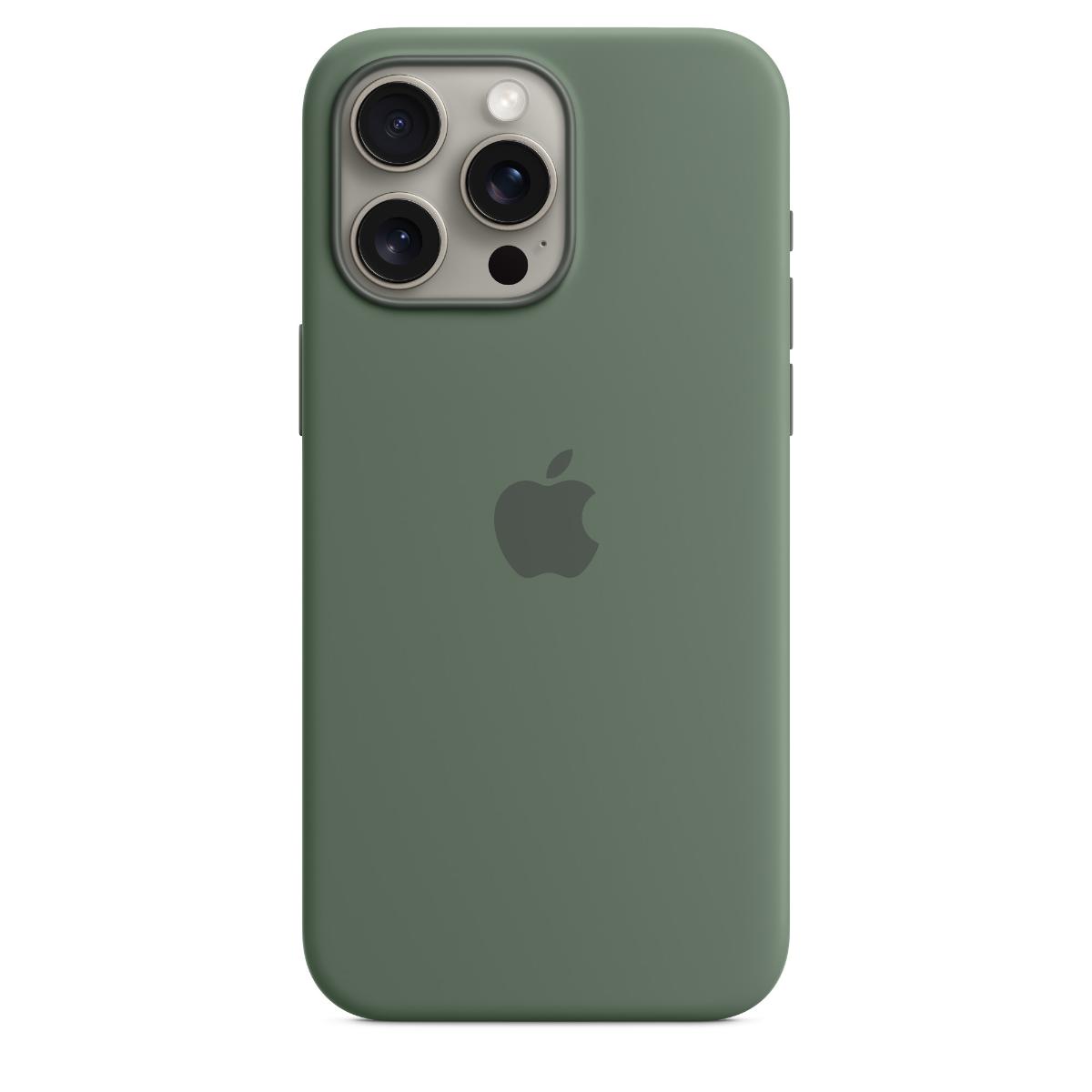 iPhone 15 Pro Max Silicone Case with MagSafe - cypress iPhone 15 Pro Max Silicone Case with MagSafe - Cypress