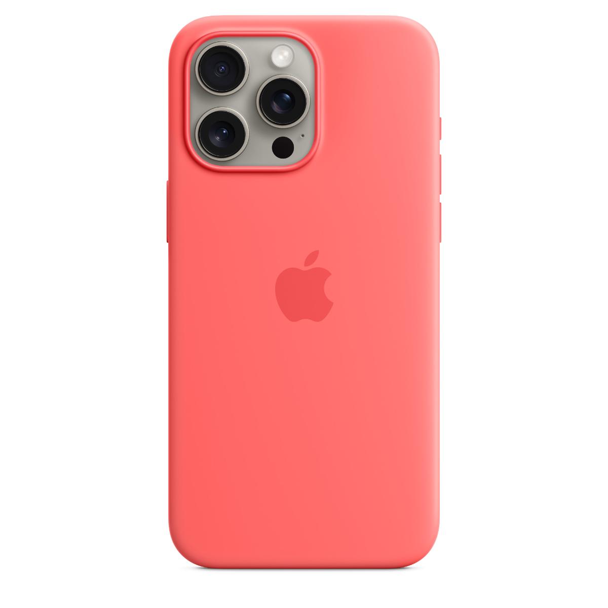 iPhone 15 Pro Max Silicone Case with MagSafe - guava iPhone 15 Pro Max Silicone Case with MagSafe - Guava