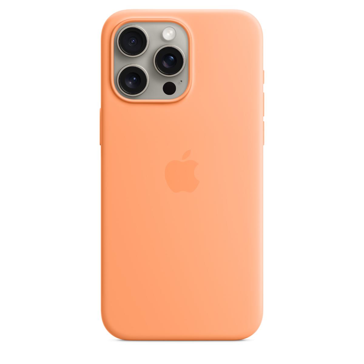 iPhone 15 Pro Max Silicone Case with MagSafe - orange iPhone 15 Pro Max Silicone Case with MagSafe - Orange Sorbet