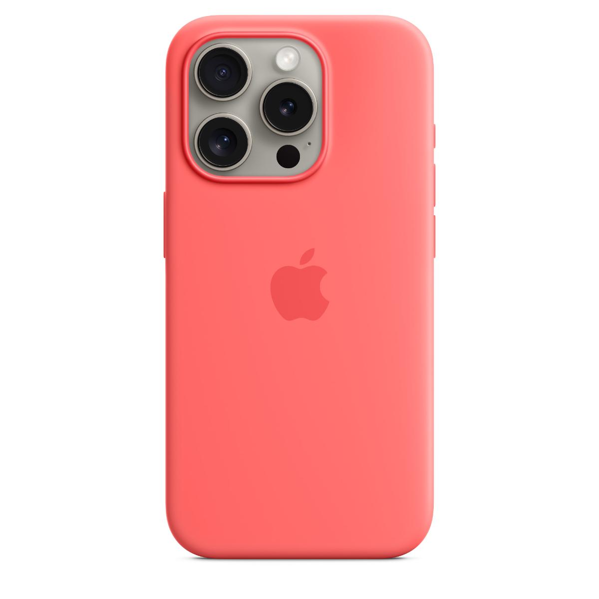 iPhone 15 Pro Silicone Case with MagSafe - guava iPhone 15 Pro Silicone Case with MagSafe - Guava