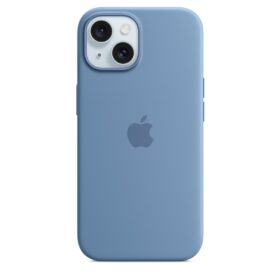 iPhone 15 Silicone Case with MagSafe - Winter Blue