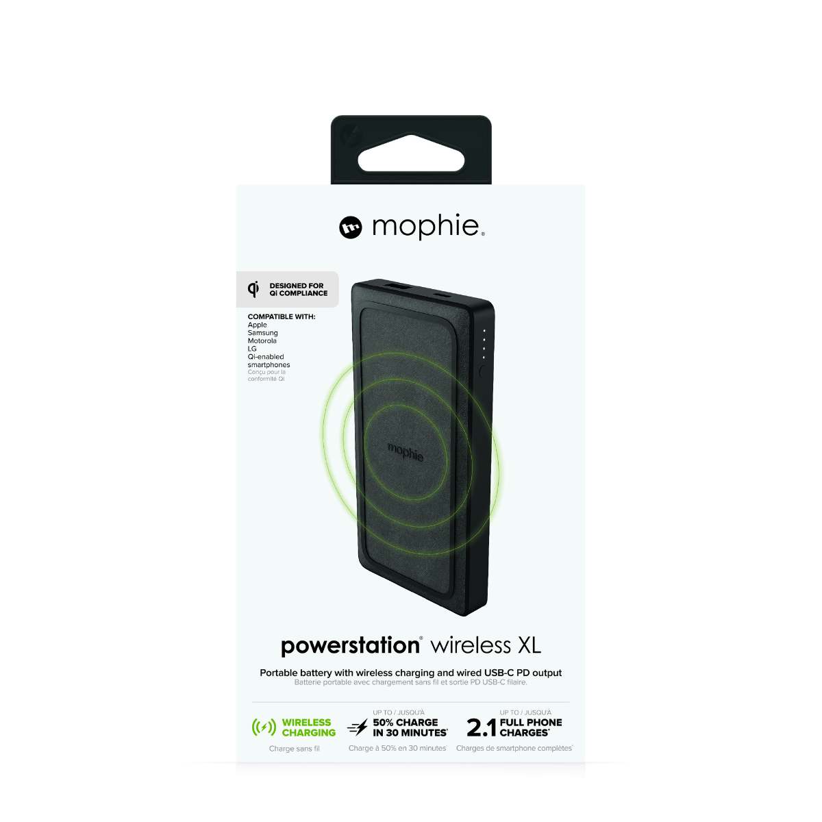 Външна батерия Mophie Powerstaion wireless XL PD Fabric (2020) – изглед 1
