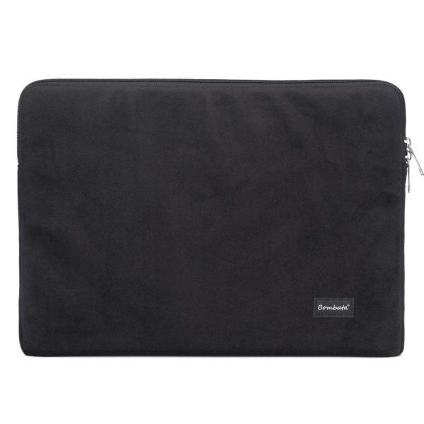Чанта Bombata Sleeve Velvet 13-14 инча в черно