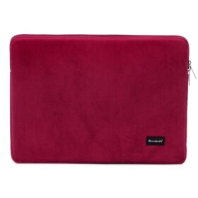 Чанта Bombata Sleeve Velvet 13-14 инча - Burgundy