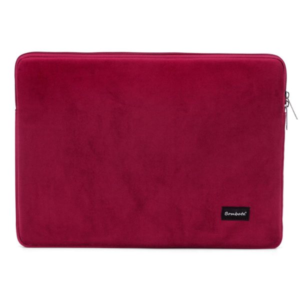 Чанта Bombata Sleeve Velvet 13-14 инча - Burgundy