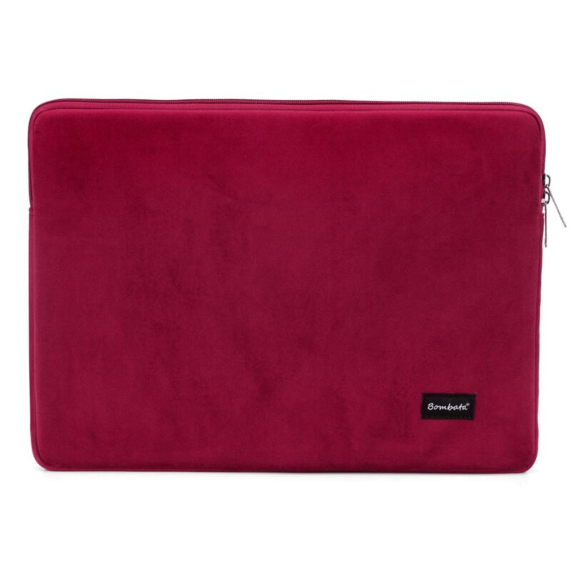 Чанта Bombata Sleeve Velvet 13-14 инча - Burgundy