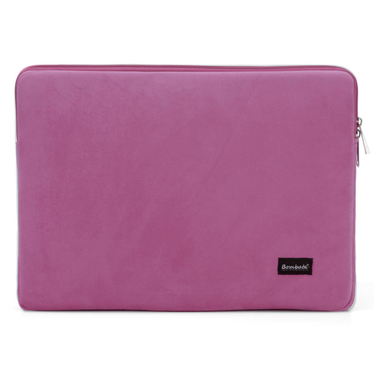 bombata_sleeve_velvet_13_14_dark_pink (1) Чанта Bombata Sleeve Velvet 13-14 инча - Dark Pink