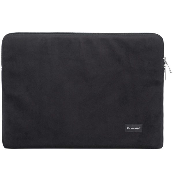 Чанта Bombata Sleeve Velvet 15-16 инча в черно