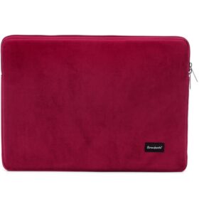 Чанта Bombata Sleeve Velvet 15-16 инча - Burgundy