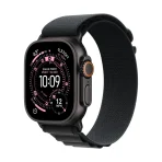 Apple Watch Ultra 3 GPS + Cellular 49mm Black Titanium Case with Black Alpine Loop - Small