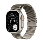 Apple Watch Ultra 3 GPS + Cellular 49mm Natural Titanium Case with Natural Titanium Milanese Loop - Small