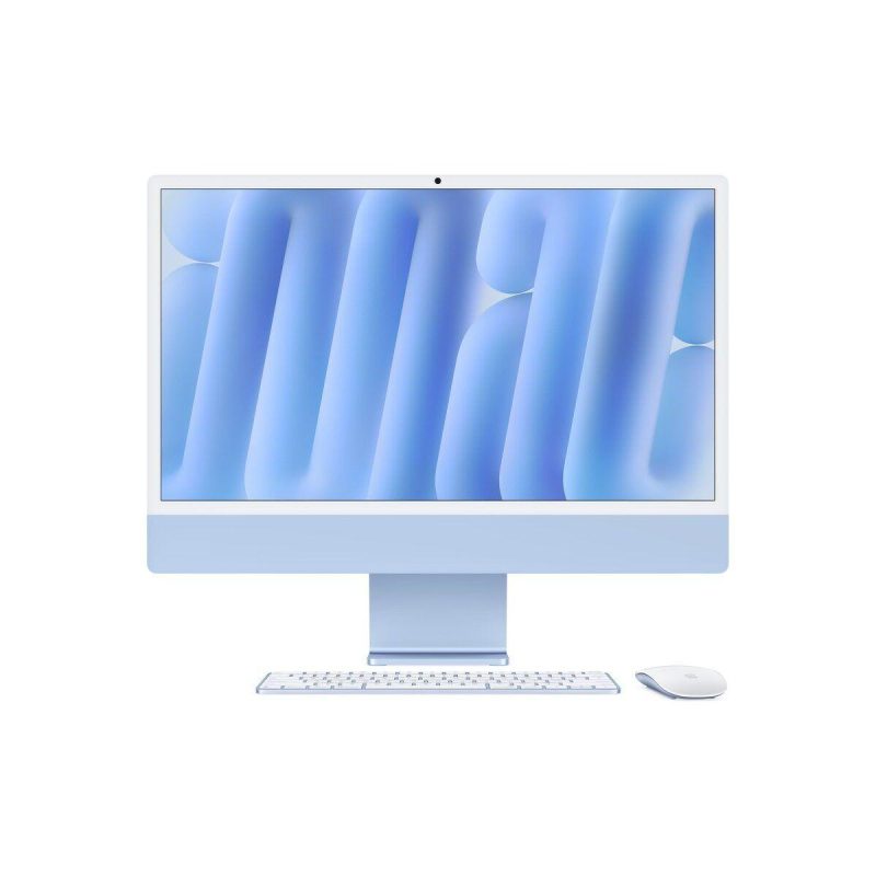 Apple IMAC 24: M4 чип | 8-ядрен CPU и 8-ядрен GPU | 16GB памет | 256GB SSD в синьо