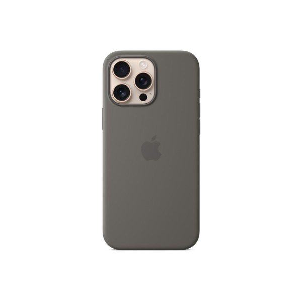 Кейс за iPhone 16 Pro Max Silicone Case съвместим с Magsafe - Stone Gray