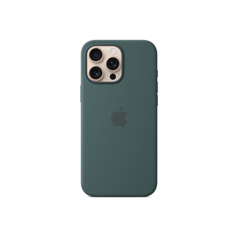 Кейс за iPhone 16 Pro Max Silicone Case съвместим с Magsafe - Lake Green (Seasonal)