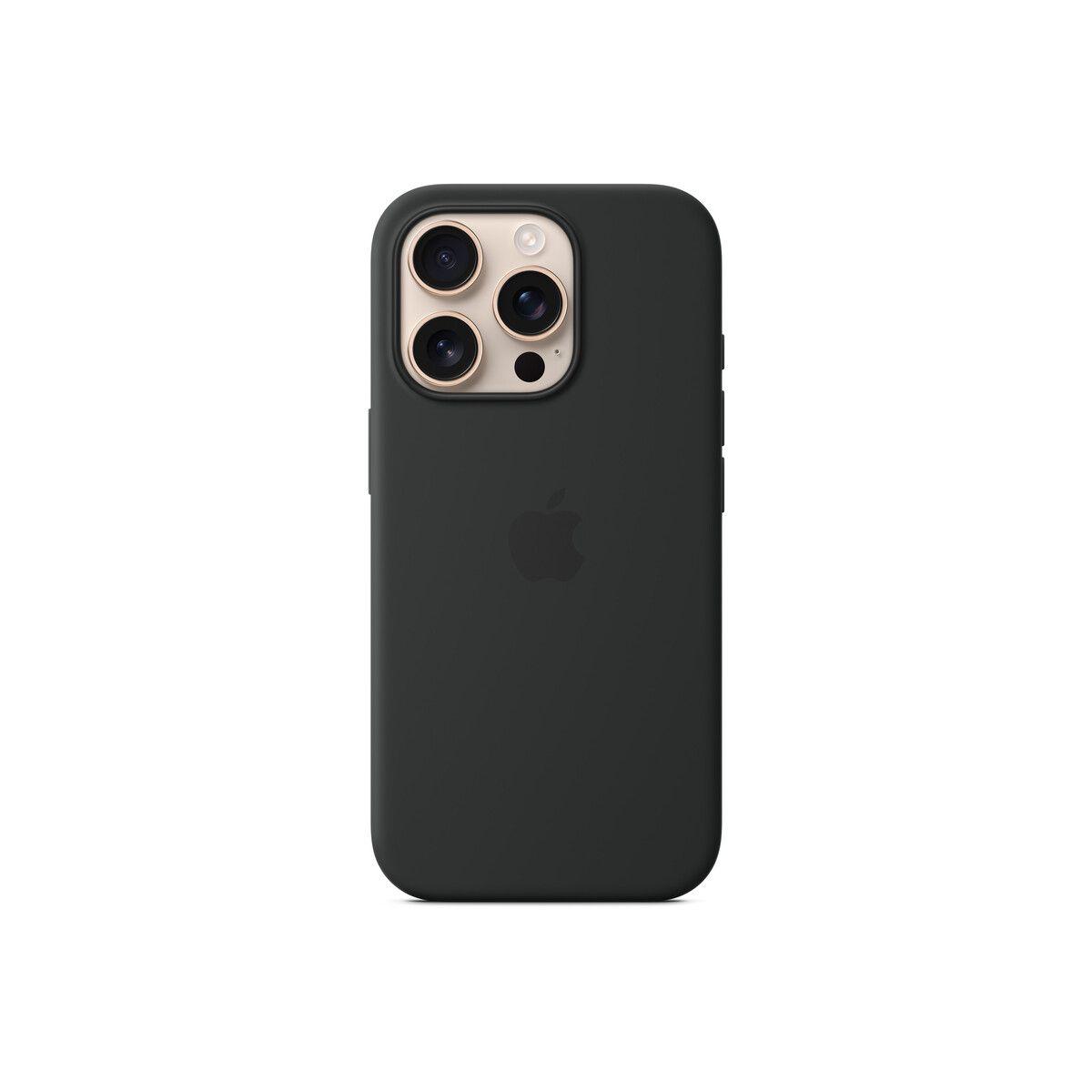 keis-za-iphone-16-pro-cheren Кейс за iPhone 16 Pro Silicone Case съвместим с Magsafe в черно