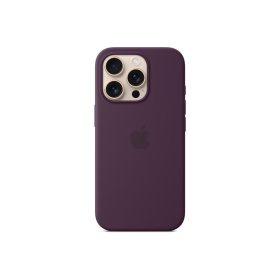Кейс за iPhone 16 Pro Silicone Case съвместим с Magsafe - Plum