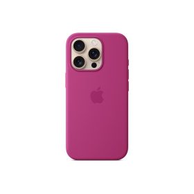 Кейс за iPhone 16 Pro Silicone Case съвместим с Magsafe - Fuchsia