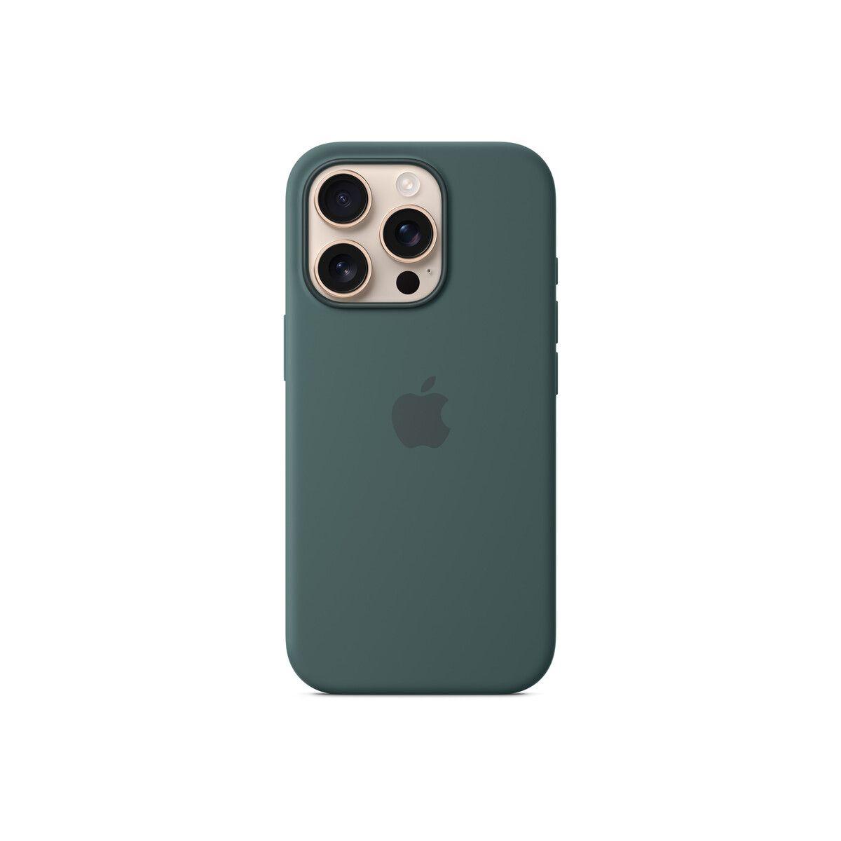keis-za-iphone-16-pro-zelen Кейс за iPhone 16 Pro Silicone Case съвместим с Magsafe - Lake Green (Seasonal)