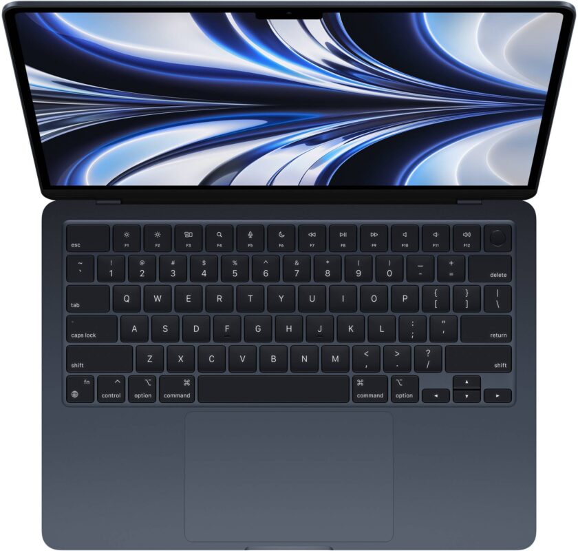 MacBook Air 15" с M4 чип, 16GB, 256GB SSD, Midnight – изглед 1