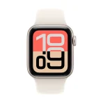 Apple Watch SE 3 GPS 44mm Starlight Aluminium Case with Starlight Sport Band - S/M – изглед 1