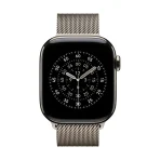 Apple Watch Series 11 GPS + Cellular 42mm Natural Titanium Case with Natural Milanese Loop – изглед 1