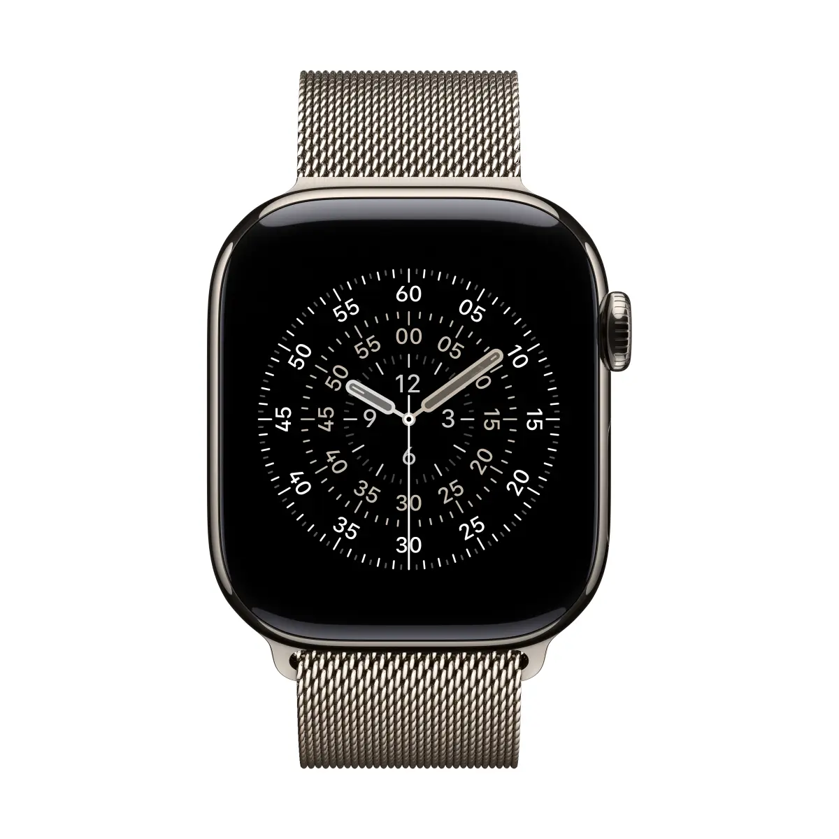 Apple Watch Series 11 GPS + Cellular 42mm Natural Titanium Case with Natural Milanese Loop – изглед 1