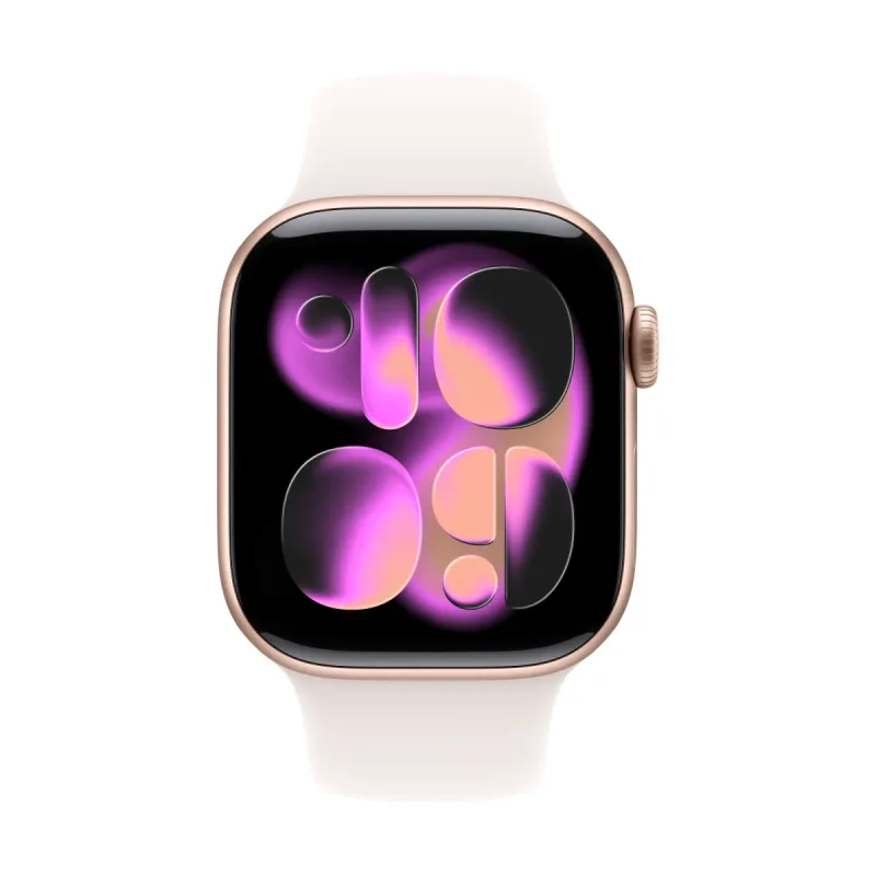 Apple Watch Series 11 GPS 42mm Rose Gold Aluminium Case with Light Blush Sport Band - S/M – изглед 1
