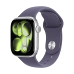 Apple Watch Series 11 GPS 42mm Silver Aluminium Case with Purple Fog Sport Band - S/M