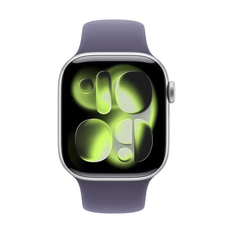 Apple Watch Series 11 GPS 42mm Silver Aluminium Case with Purple Fog Sport Band - S/M – изглед 1