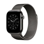 Apple Watch Series 11 GPS + Cellular 42mm Slate Titanium Case with Slate Milanese Loop