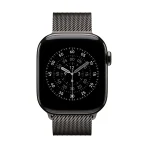 Apple Watch Series 11 GPS + Cellular 42mm Slate Titanium Case with Slate Milanese Loop – изглед 1