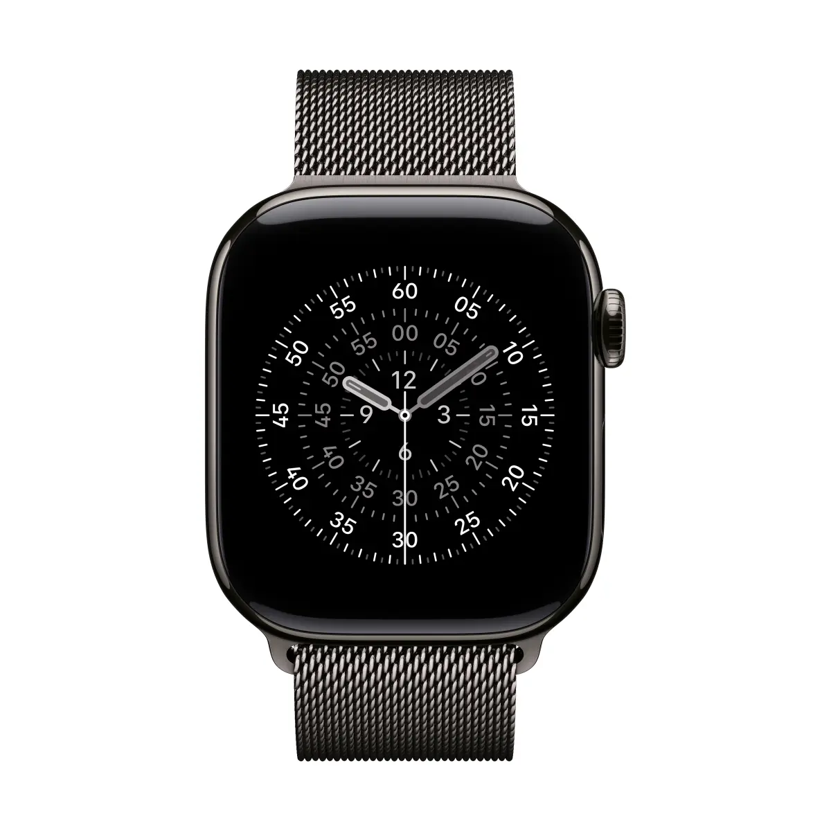 Apple Watch Series 11 GPS + Cellular 42mm Slate Titanium Case with Slate Milanese Loop – изглед 1