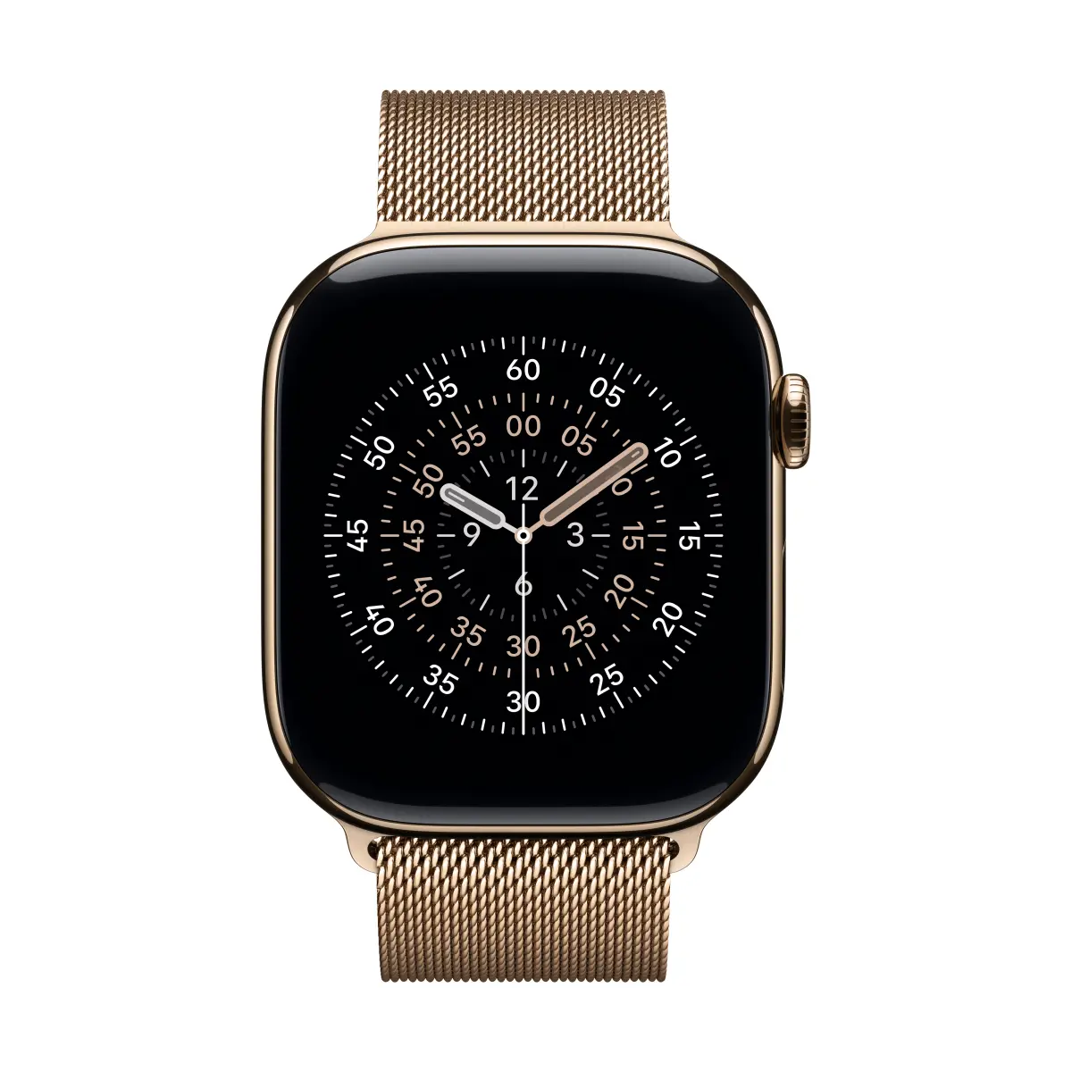 Apple Watch Series 11 GPS + Cellular 46mm Gold Titanium Case with Gold Milanese Loop - S/M – изглед 1