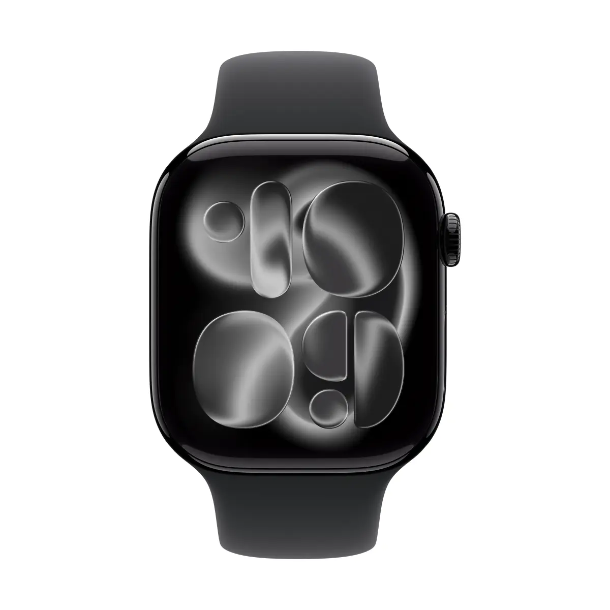 Apple Watch Series 11 GPS 46mm Jet Black Aluminium Case with Black Sport Band - S/M – изглед 1
