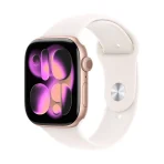 Apple Watch Series 11 GPS 46mm Rose Gold Aluminium Case with Light Blush Sport Band - S/M