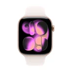 Apple Watch Series 11 GPS 46mm Rose Gold Aluminium Case with Light Blush Sport Band - S/M – изглед 1