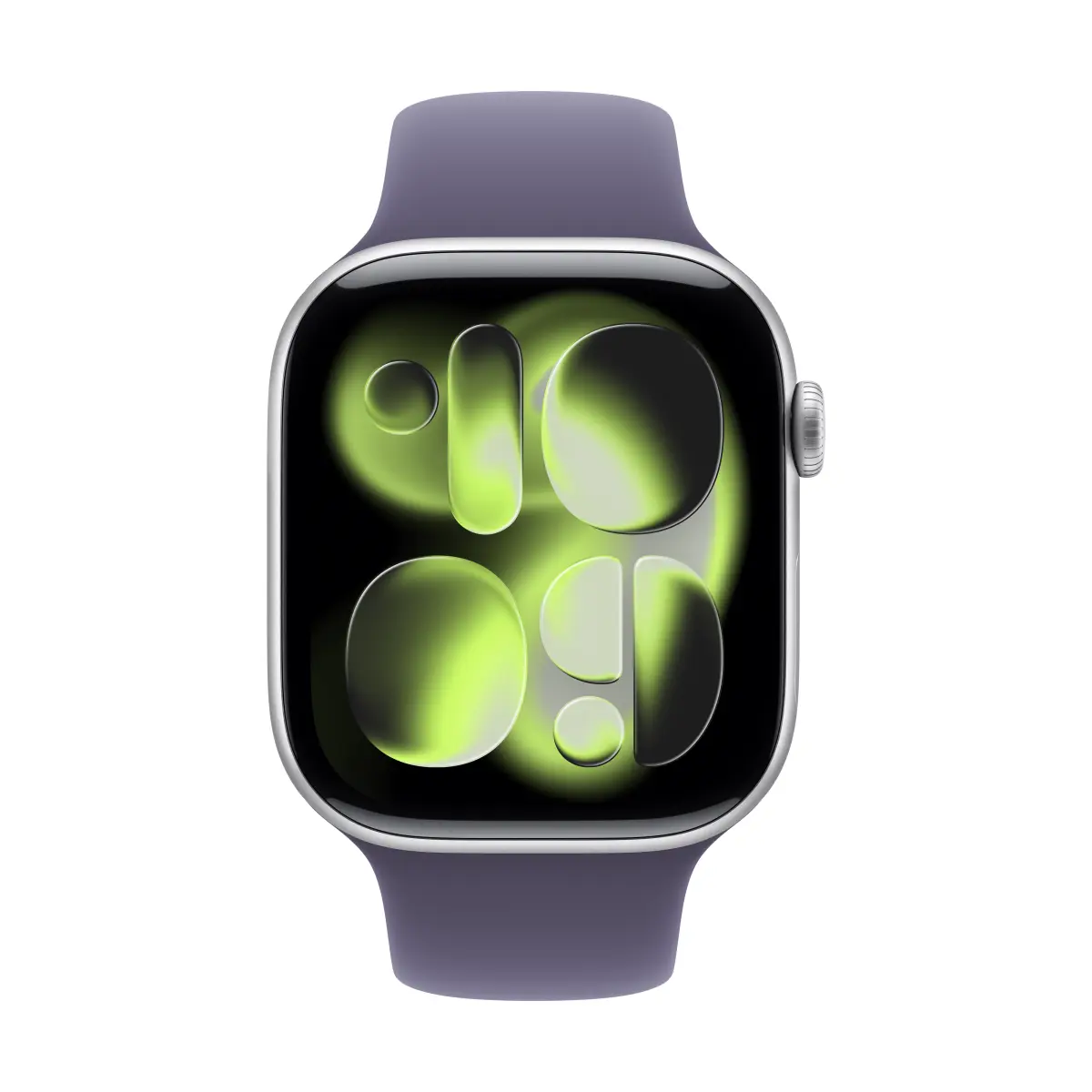 Apple Watch Series 11 GPS 46mm Silver Aluminium Case with Purple Fog Sport Band - S/M – изглед 1