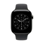 Apple Watch Series 11 GPS + Cellular 46mm Slate Titanium Case with Black Sport Band - S/M – изглед 1