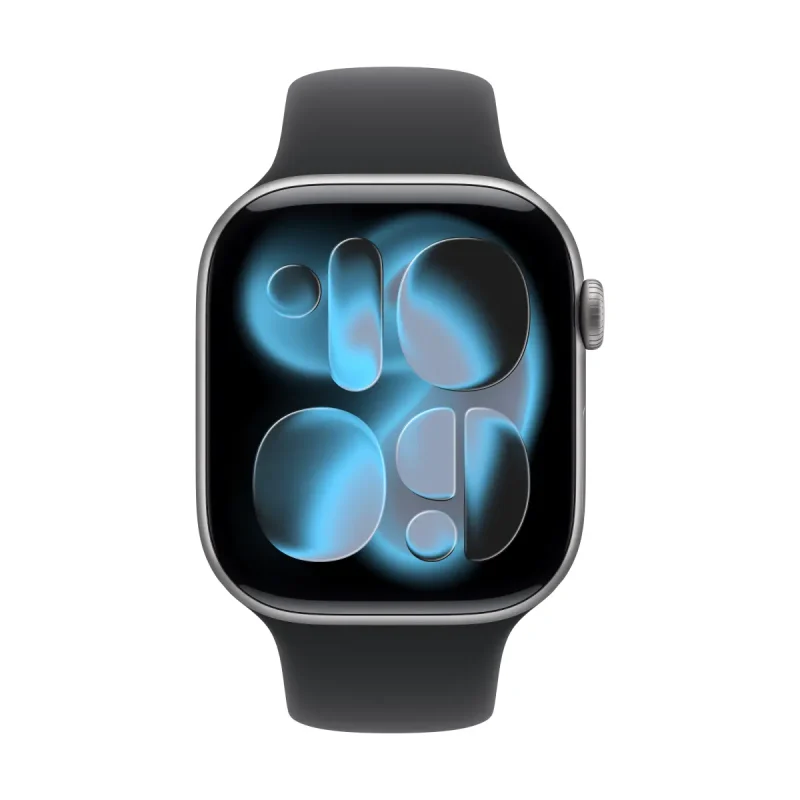 Apple Watch Series 11 GPS 46mm Space Grey Aluminium Case with Black Sport Band - S/M – изглед 1